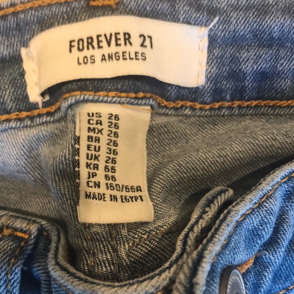 Forever 21 Blue Jeans - Picture 4 of 4